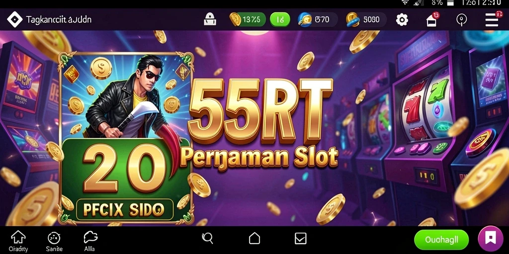 Tampilan gameplay yang menakjubkan dari 55RT Slot.