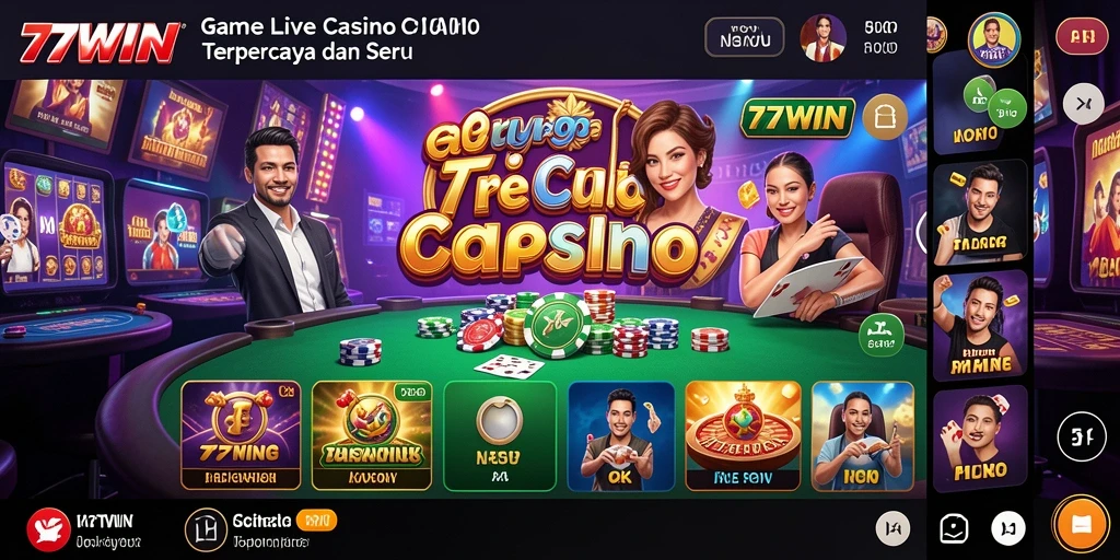 Screenshot gameplay 77WIN yang menarik dan seru.