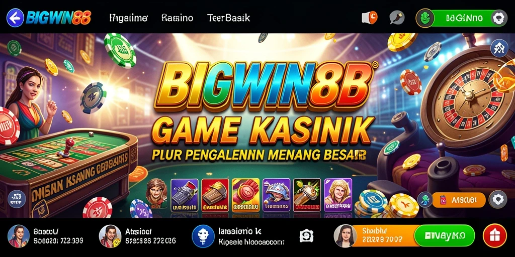 Tampilan screenshot utama BIGWIN88 yang menunjukkan gameplay mengasyikkan permainan Kasino.
