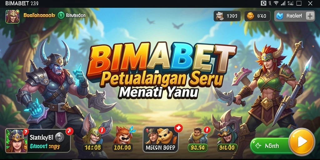 Tangkapan layar menunjukkan aksi menegangkan dalam petualangan seru BIMABET.