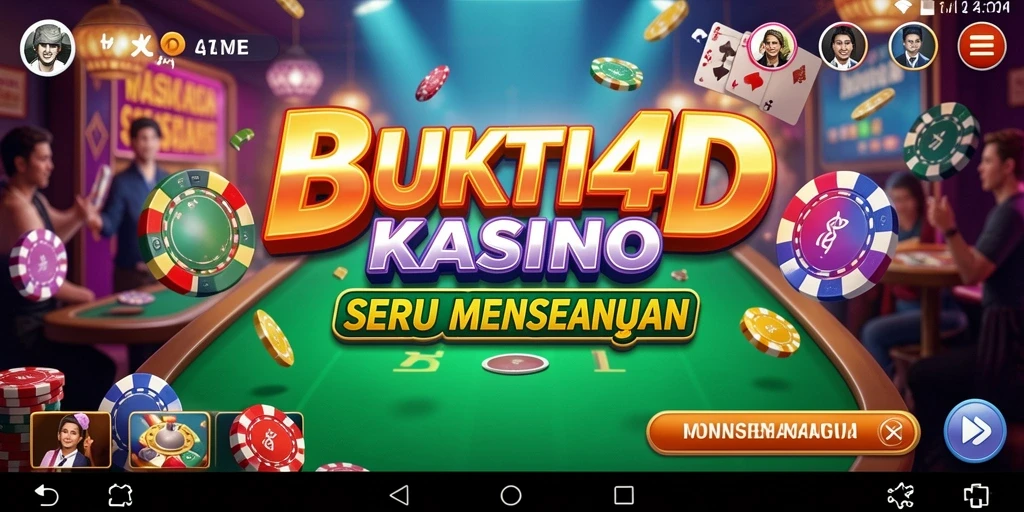 Tampilan menarik dari permainan kasino di BUKTI4D yang mengasyikkan.