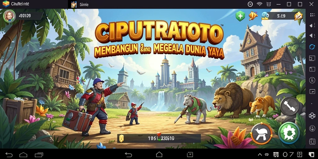 Screenshot utama gameplay <strong>CIPUTRATOTO</strong> menunjukkan tata kota yang dinamis dan interaktif.