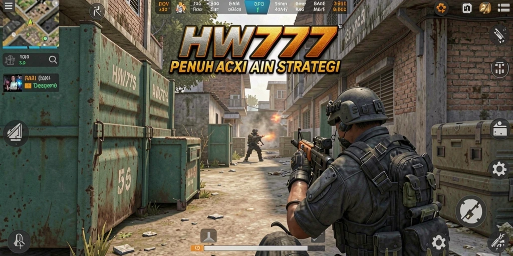Tampilan gameplay intens dari HW777 dengan pertempuran yang mendebarkan.