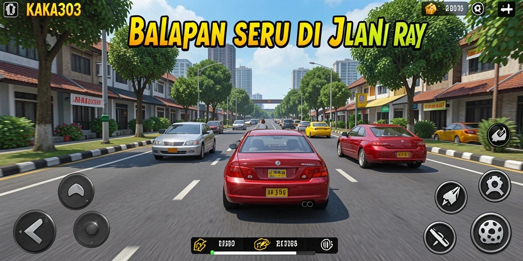 Gameplay KAKA303 yang mendebarkan dengan mobil balap yang beragam.