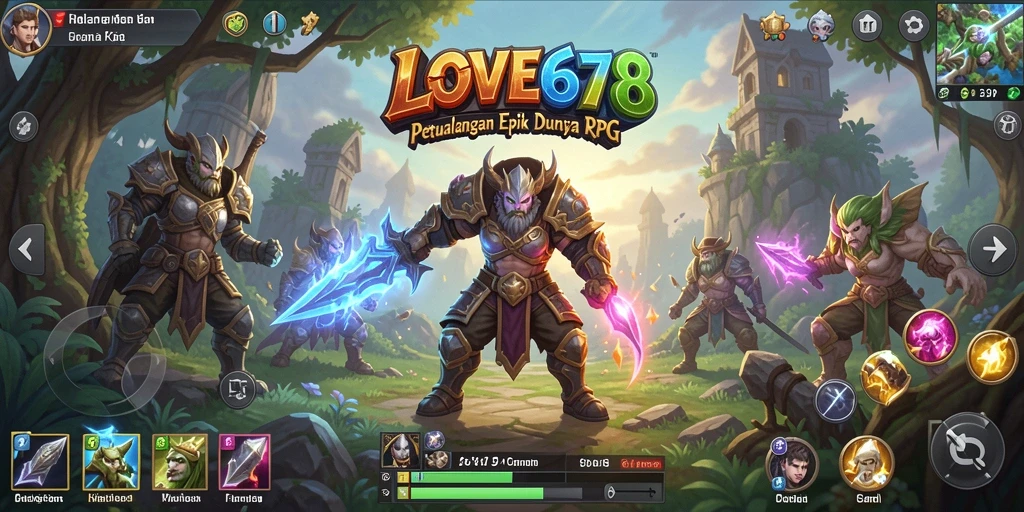 Tangkapan layar dari gameplay RPG yang mendebarkan dan indah.
