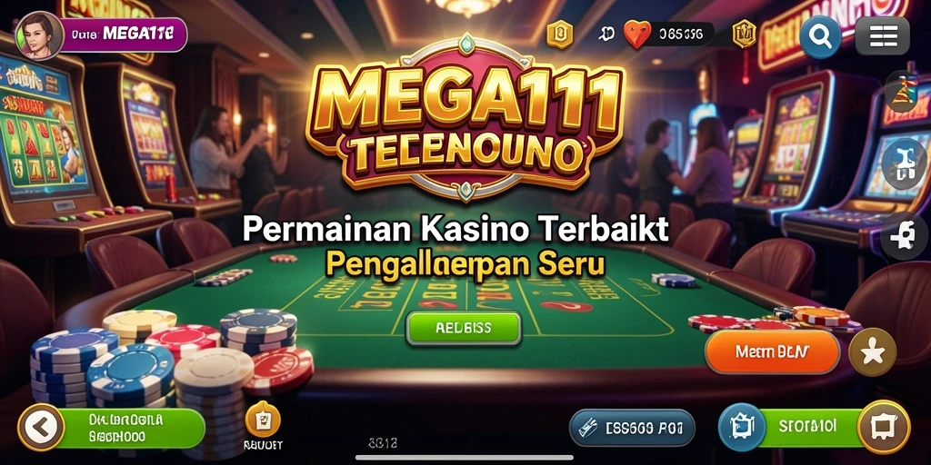 Tampilan gameplay Kasino MEGA111 yang menakjubkan dan menarik.