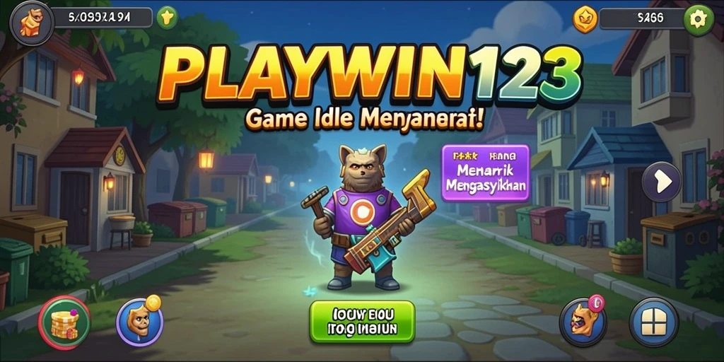 Tangkapan layar utama dari gameplay PLAYWIN123 yang penuh aksi.