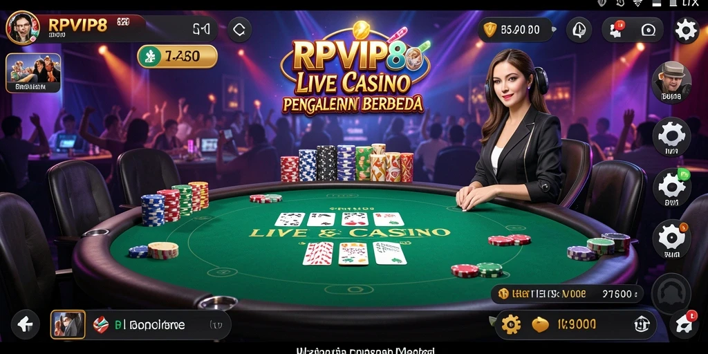 Tampilan permainan Live Casino yang menarik dan interaktif.