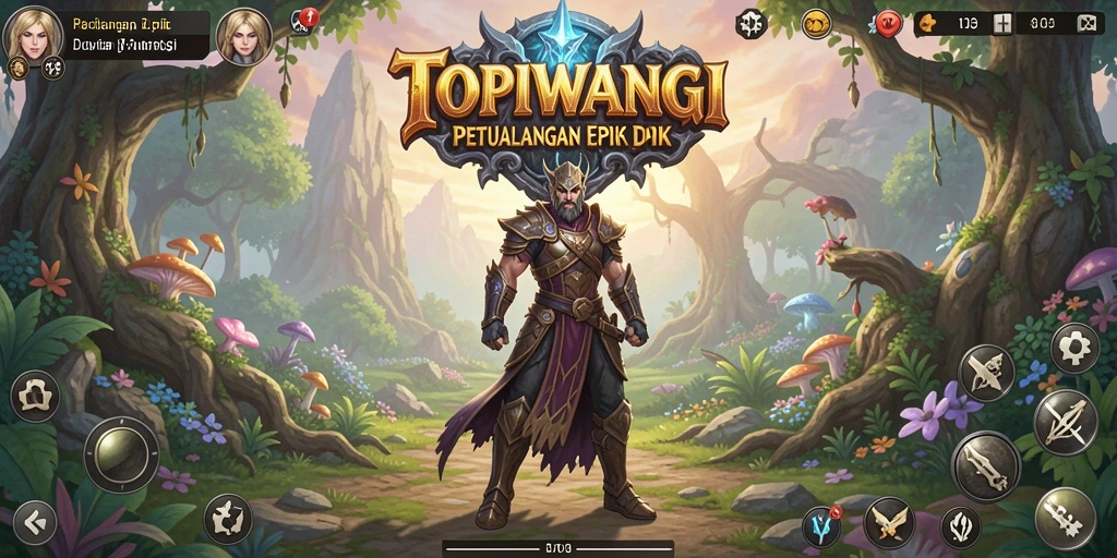 Gameplay RPG menarik di dunia fantastis TOPIWANGI.